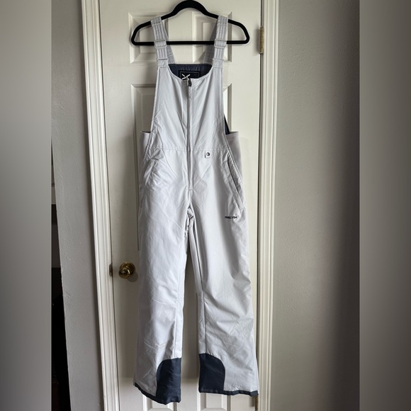 Arctix Women's Light Gray Snow Bib Overalls - Picture 1 of 7